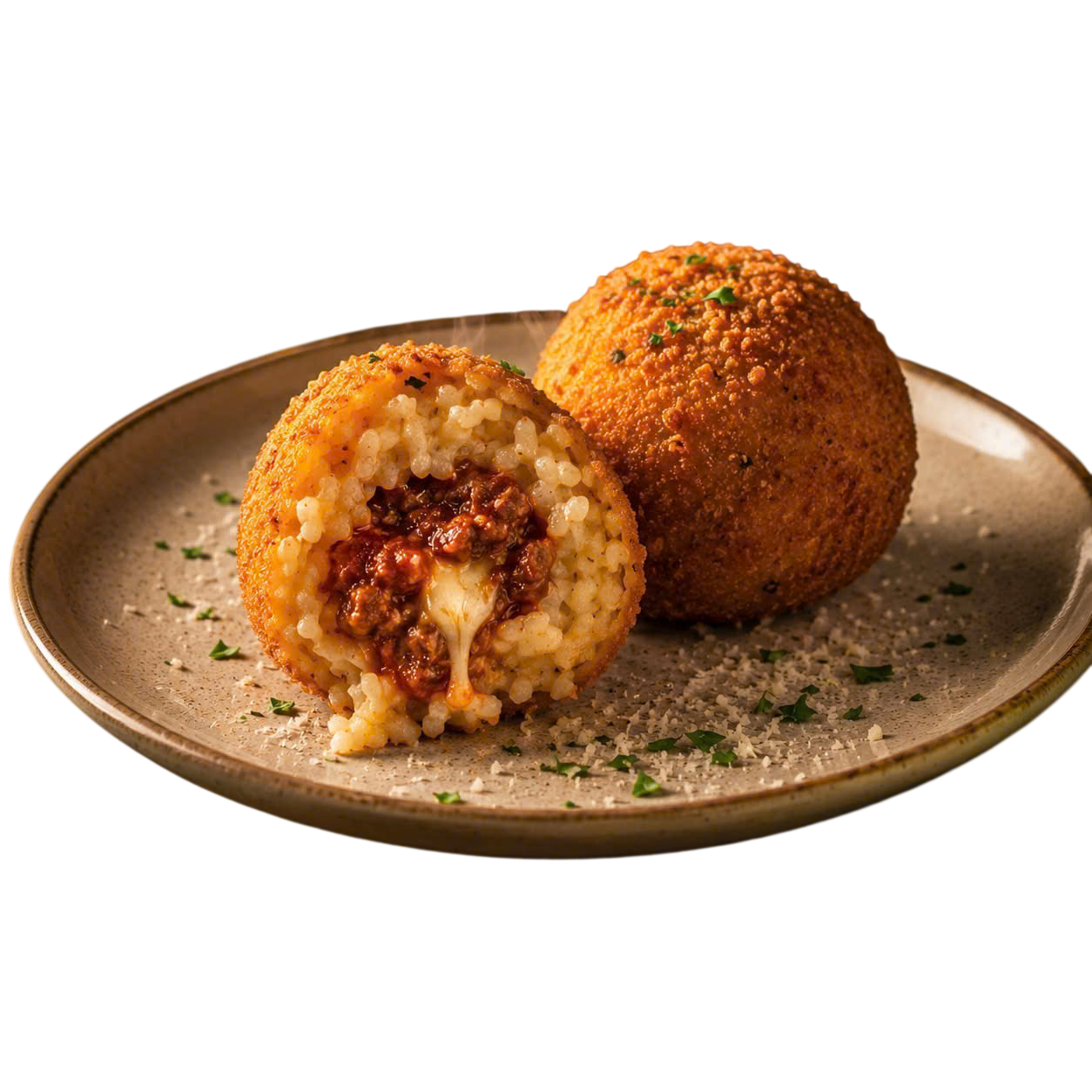 Arancini with beef