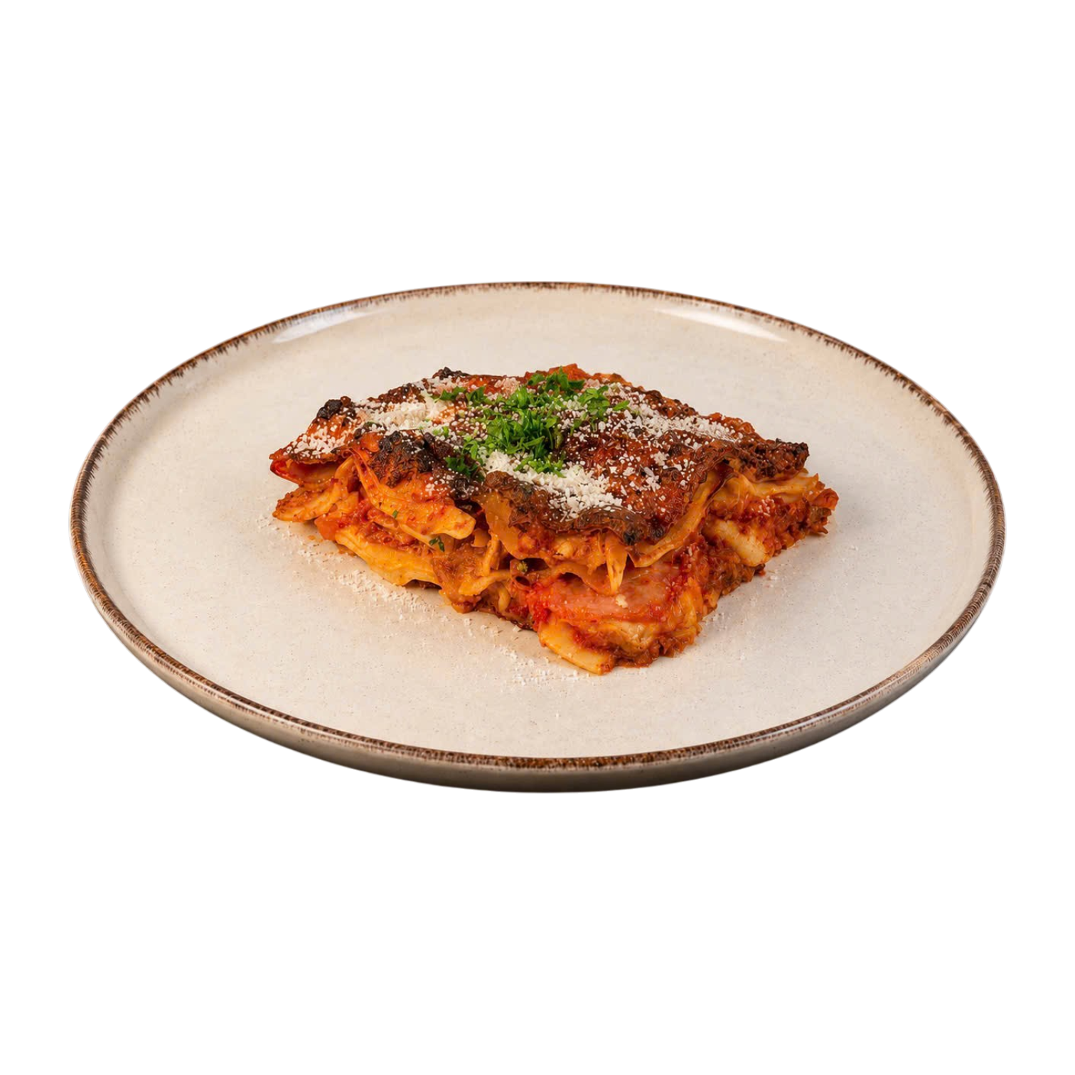 Lasagna phô mai mozzarella và thịt nguội