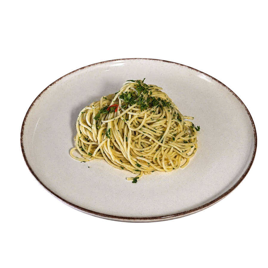 Mì spaghetti tỏi, dầu ô liu và ớt